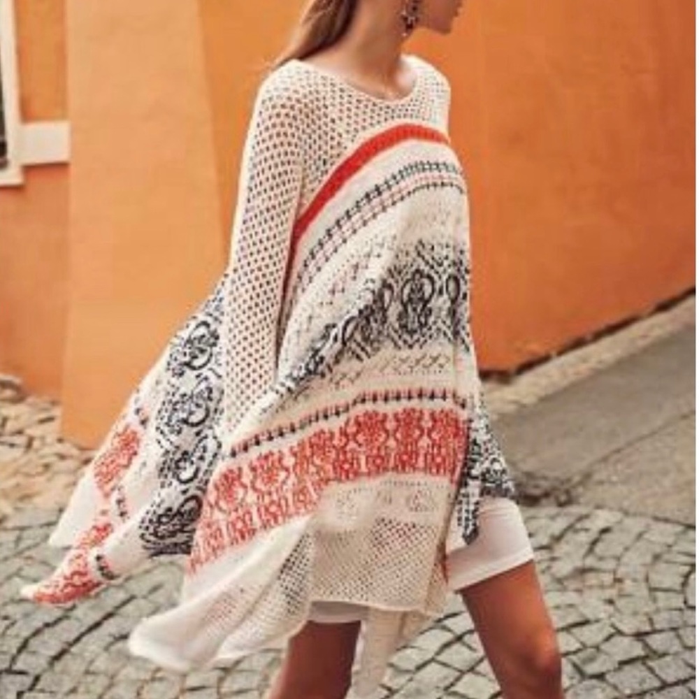 Anthropologie Sleeping on Snow Risen Sun Sweater Crotchet Dress